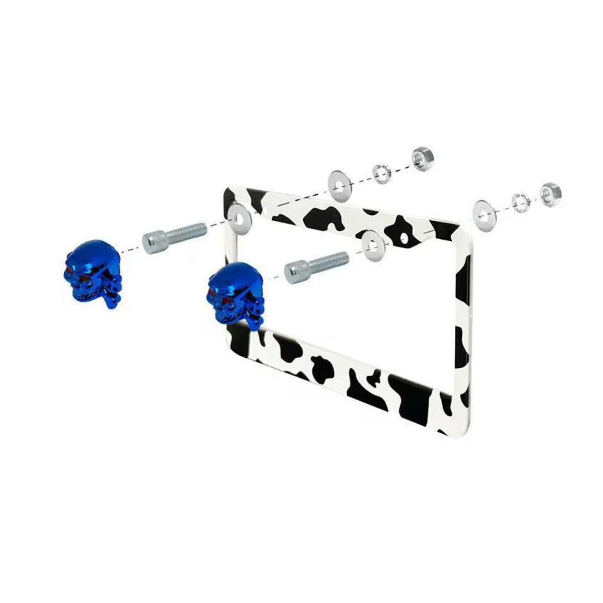 Tornillo decorativo calavera M6 con tuerca y arandelas para moto - foto 2