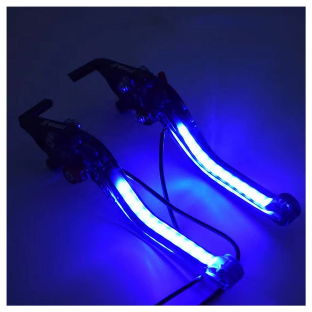 Maneta de freno universal con luz LED integrada y cableado para moto - foto 3