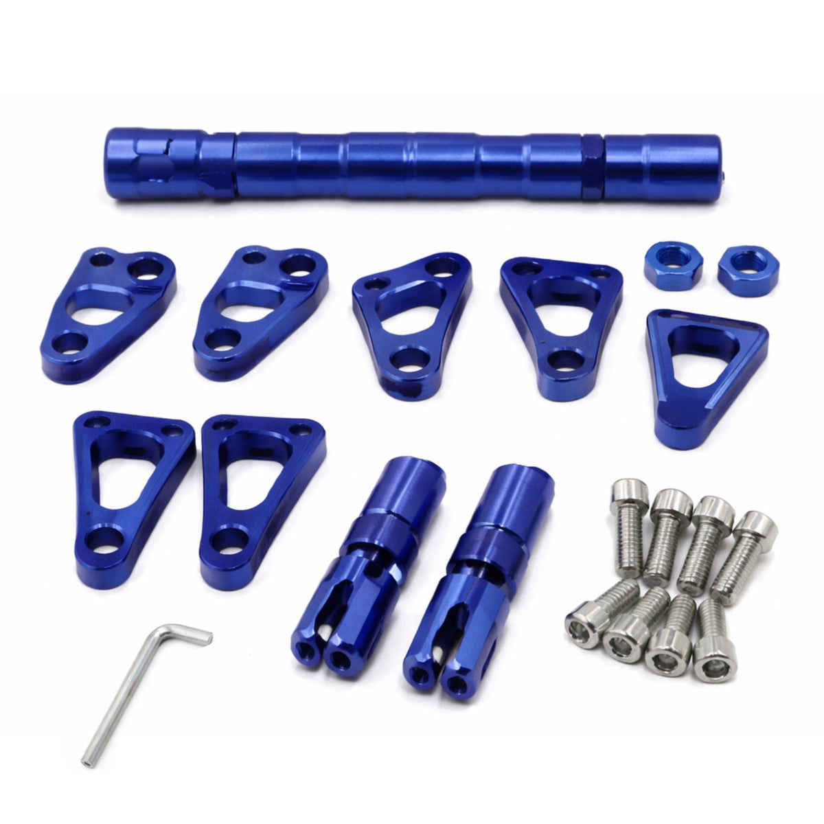Barra estabilizadora de aluminio CNC para manillar de moto, anodizada - foto 2