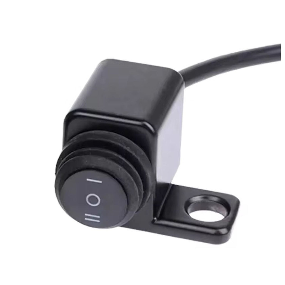 Interruptor rocker on/off impermeable para manillar de moto con cableado - foto 3