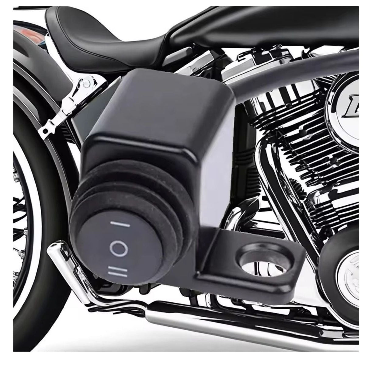 Interruptor rocker on/off impermeable para manillar de moto con cableado - foto 4