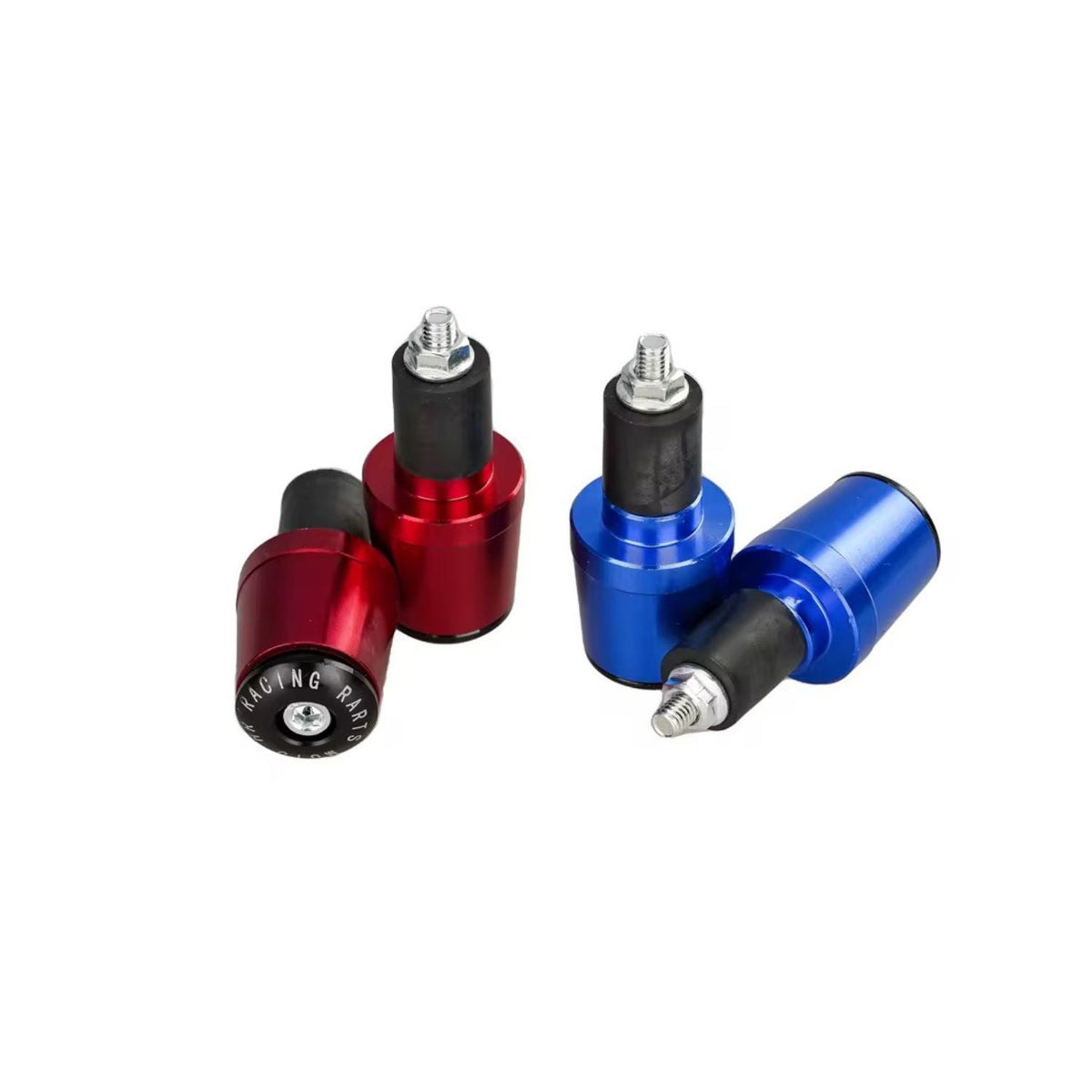 Par de tapones bar end de aluminio CNC para manubrio de moto, 7 mm, 5 colores - foto 2