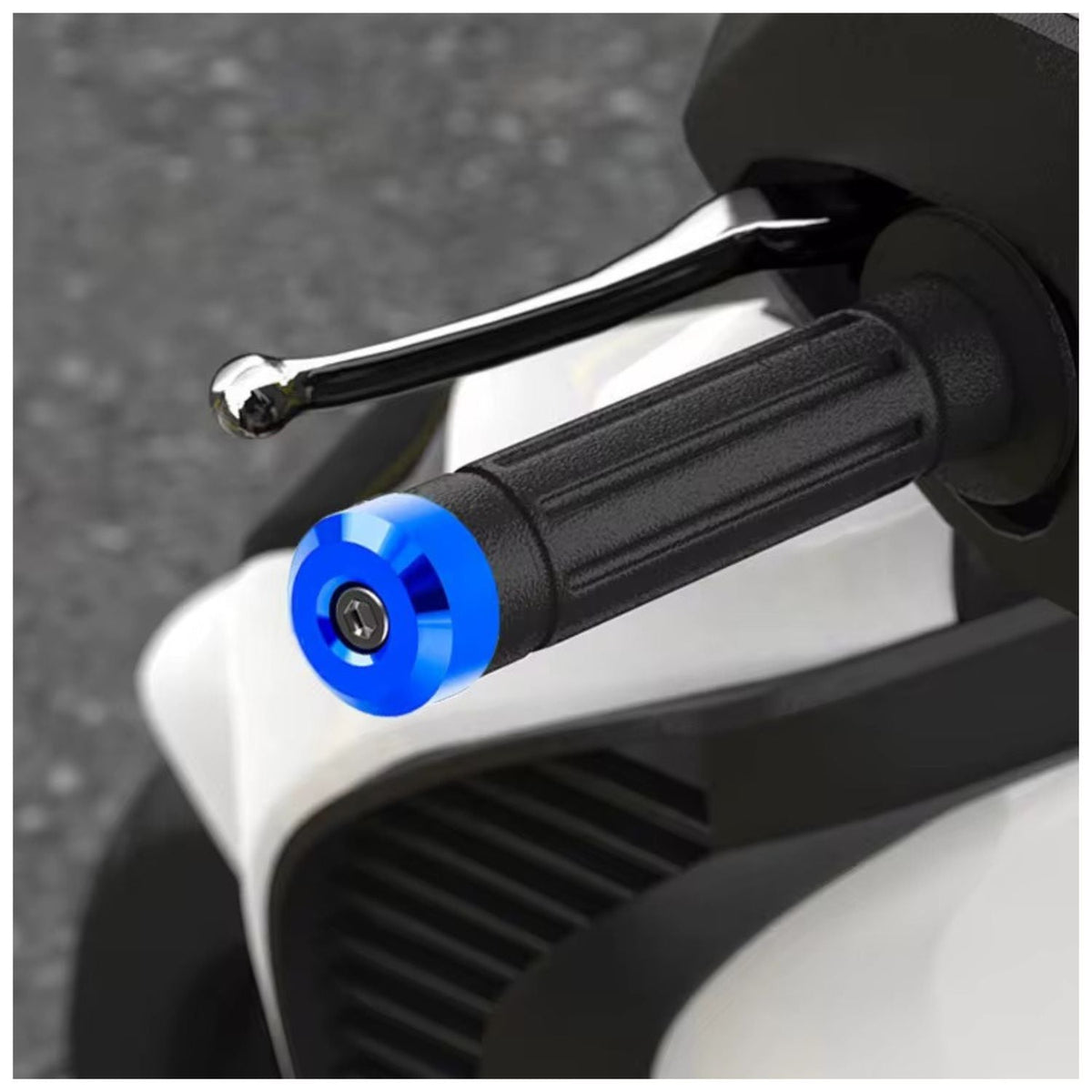 Par de contrapesos slider para manubrio de moto, aluminio CNC - foto 5
