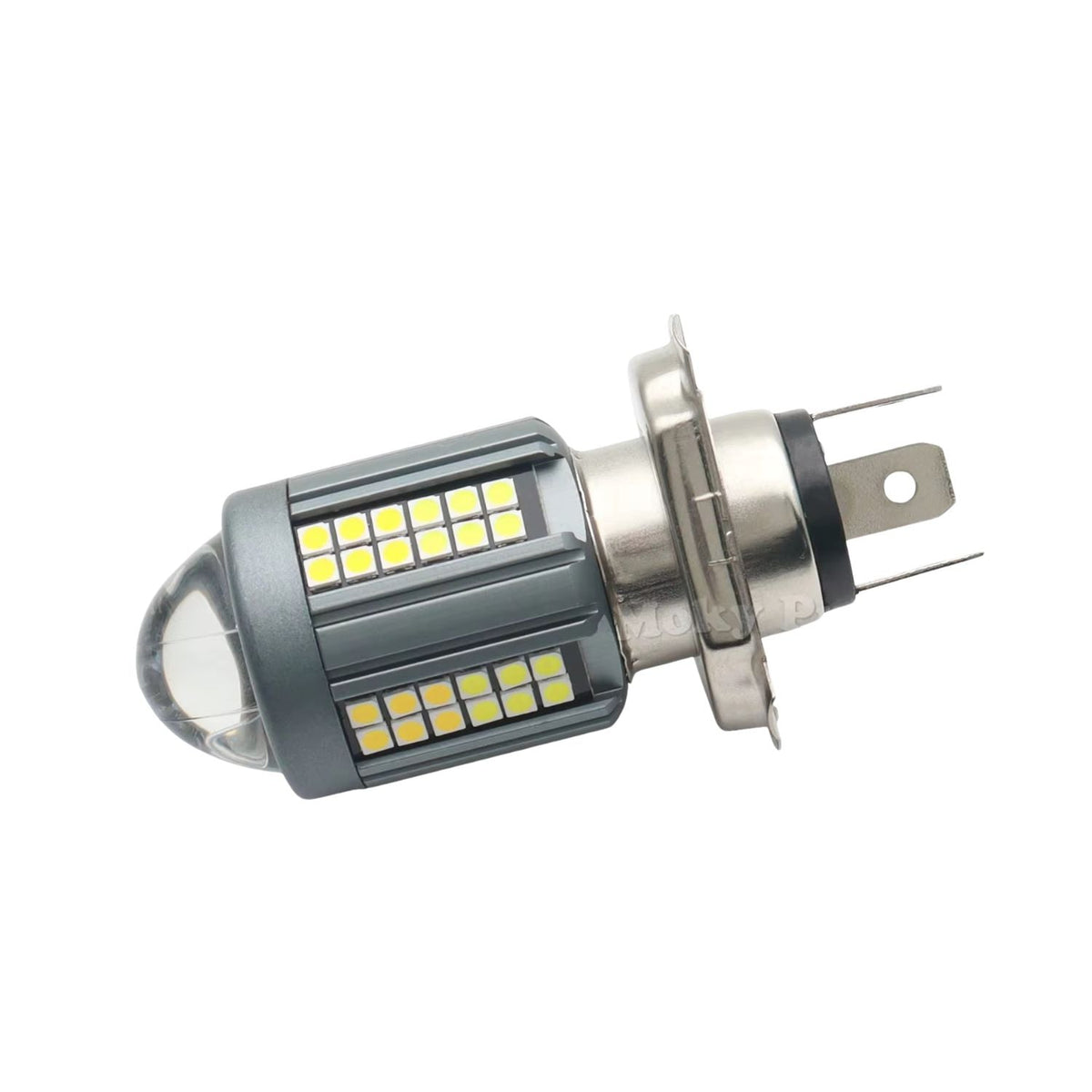 Bulbo LED H4 de 3 pines para faro de moto, alta y baja