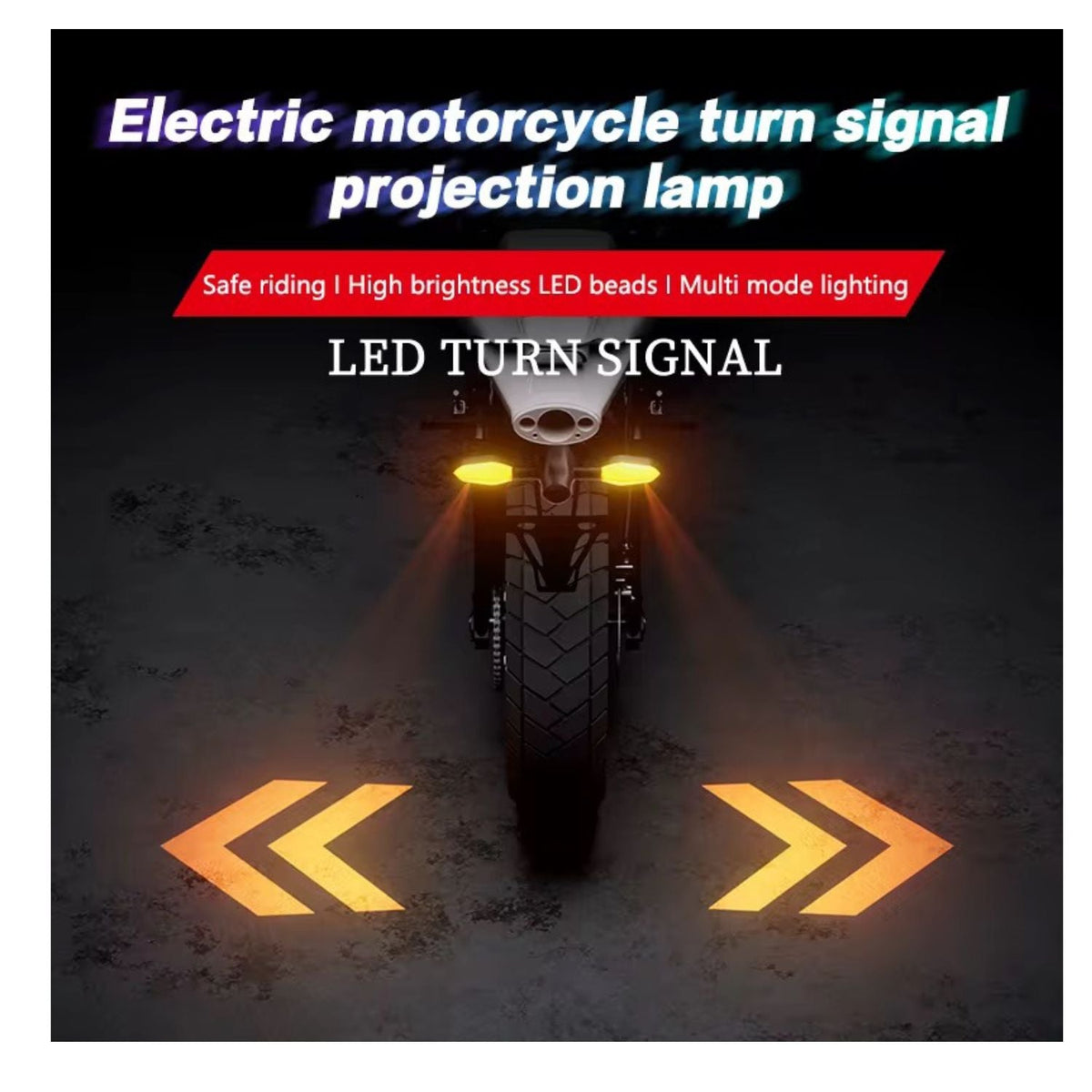 Intermitentes LED secuenciales ahumados para moto naked, 16 cm - foto 3