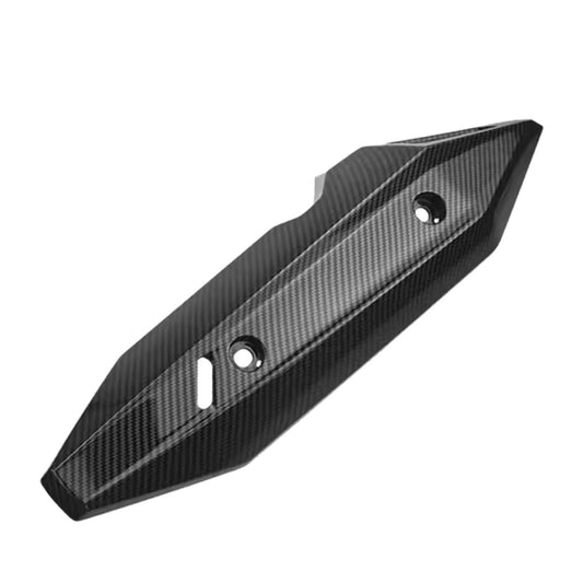 Cubierta protectora para escape de moto con acabado tipo carbono, 45 cm