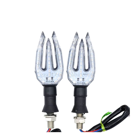 Par de direccionales LED premium con cuello de silicona y perno M10