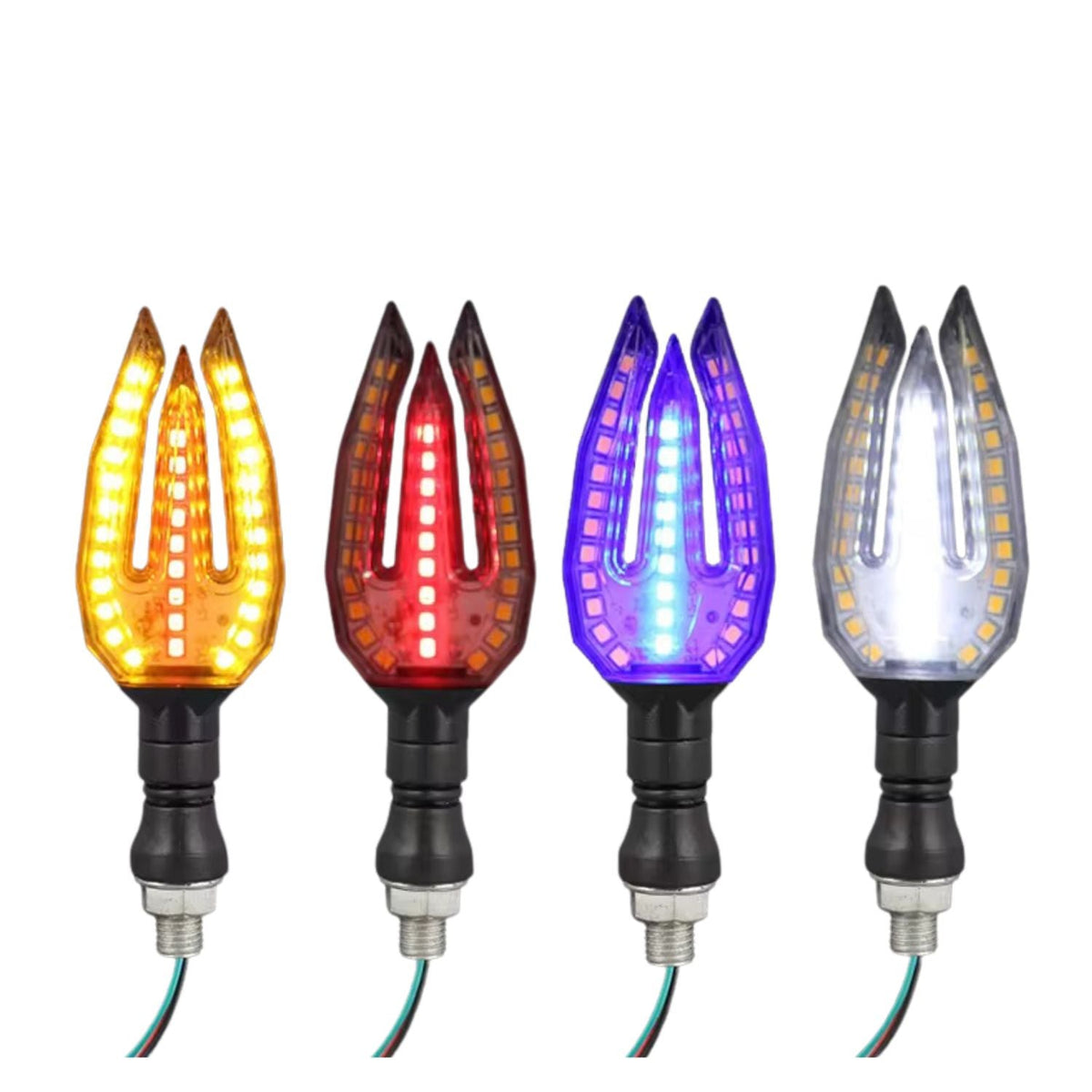 Par de direccionales LED premium con cuello de silicona y perno M10 - foto 4