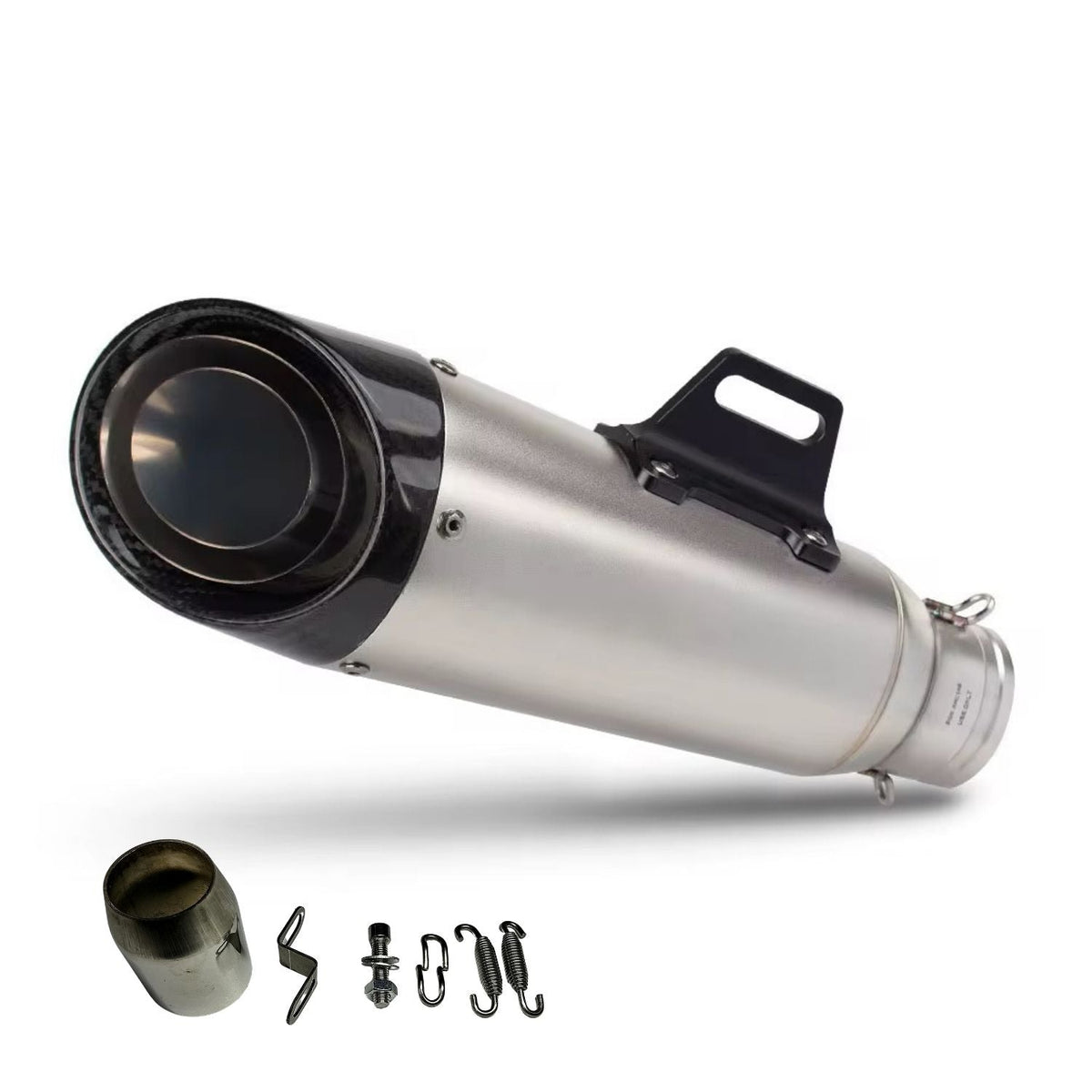 Silenciador deportivo para moto con punta estilo fibra de carbono, universal