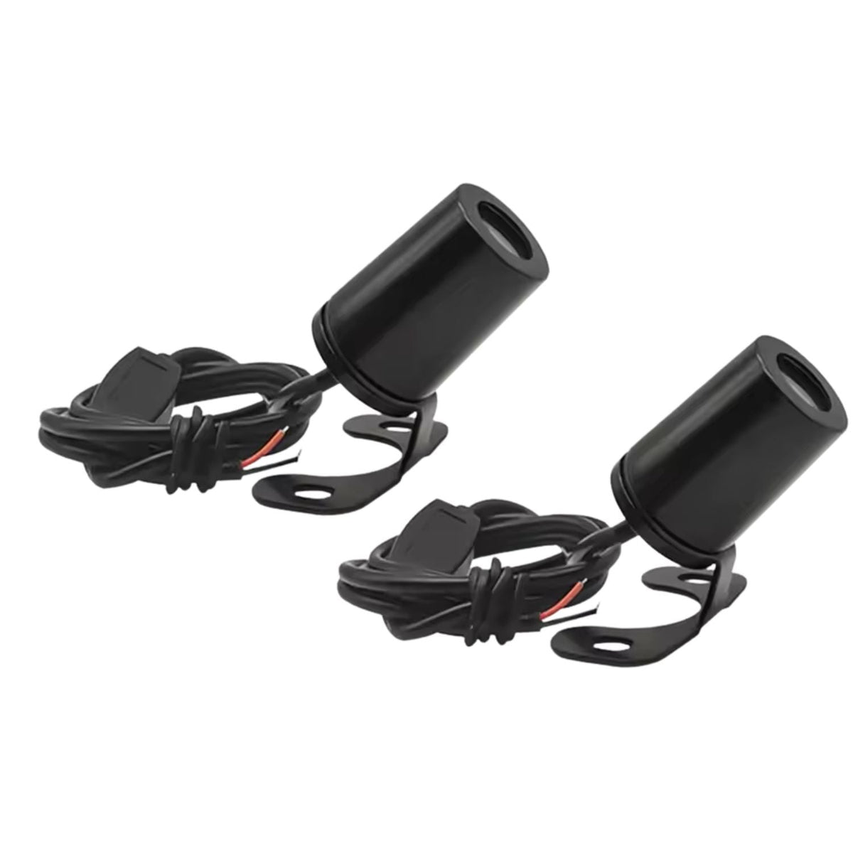 Luces LED de proyección tipo alas para moto, 12 V