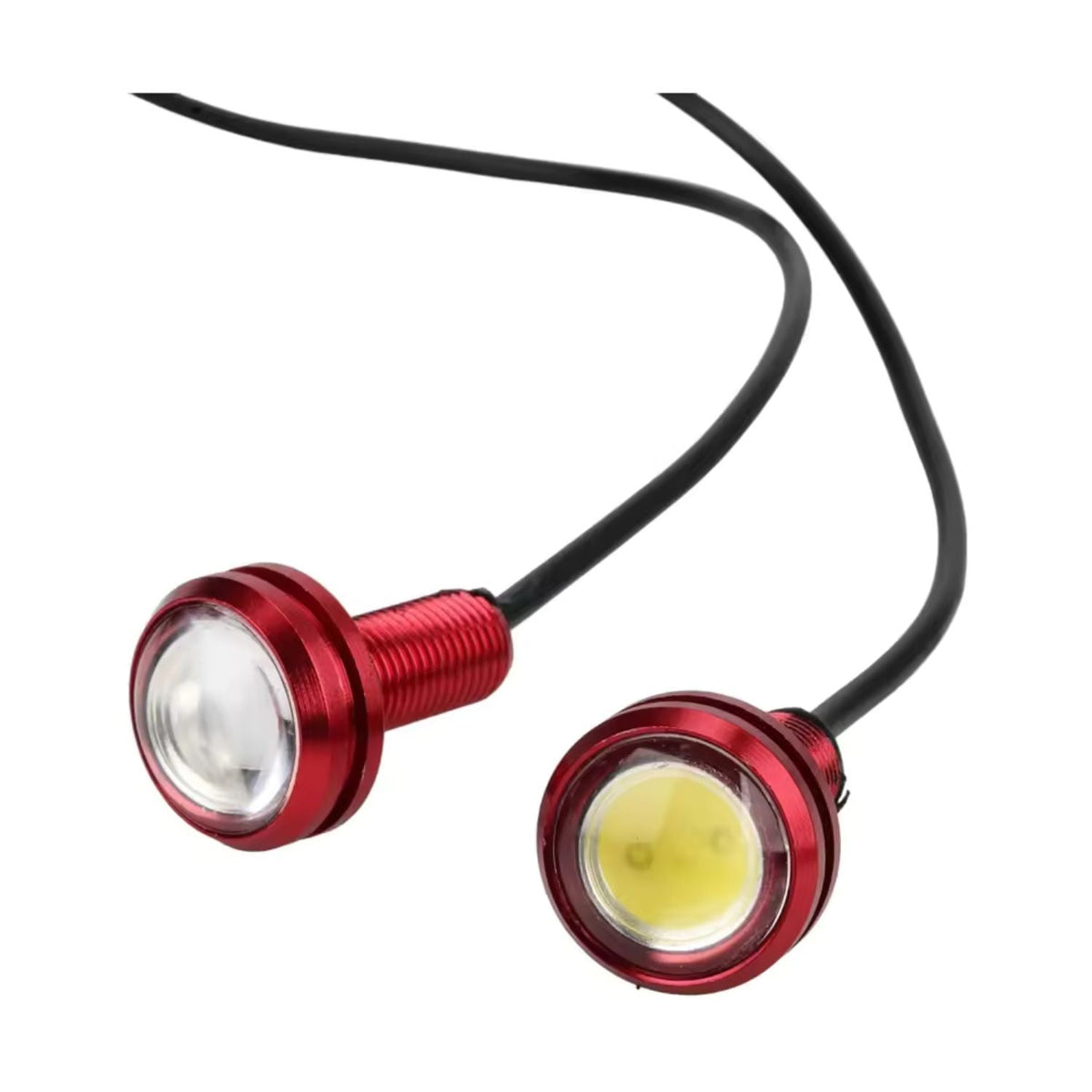 Luz LED roja ojo de águila de 12 V para scooter eléctrico, bici y moto