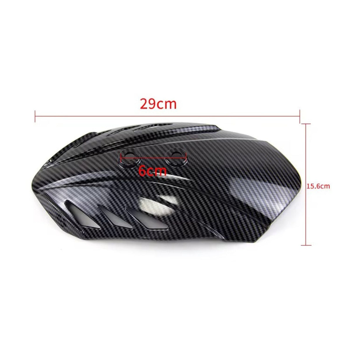 Salpicadera trasera estilo carbono para moto con soportes multicolor - foto 2