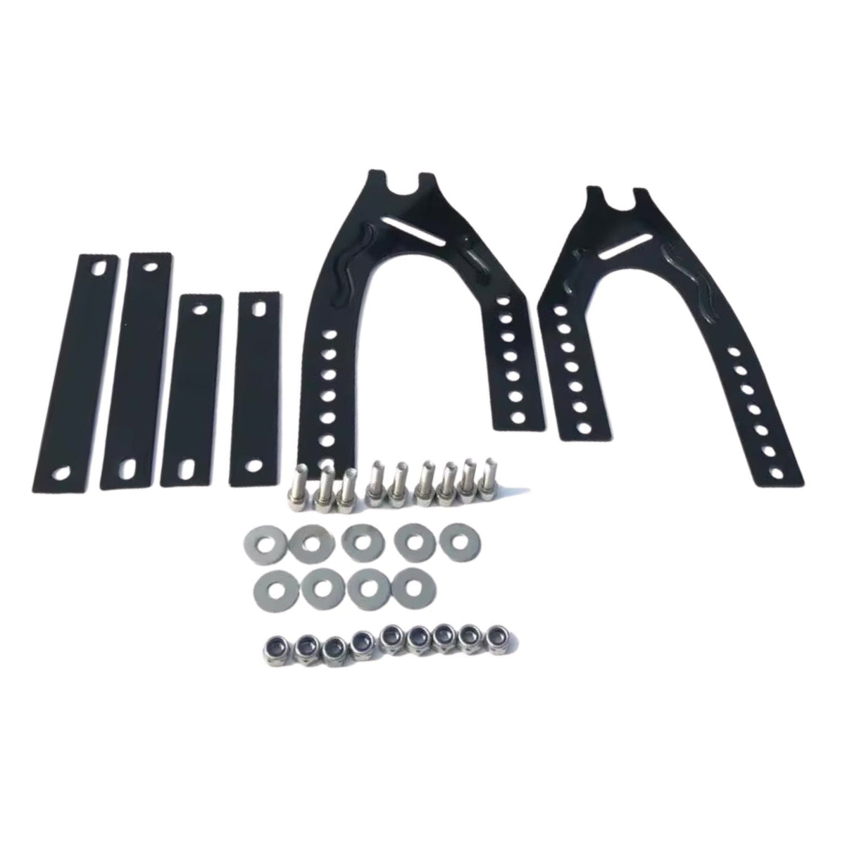Kit de soportes ajustables para salpicadera de moto o scooter