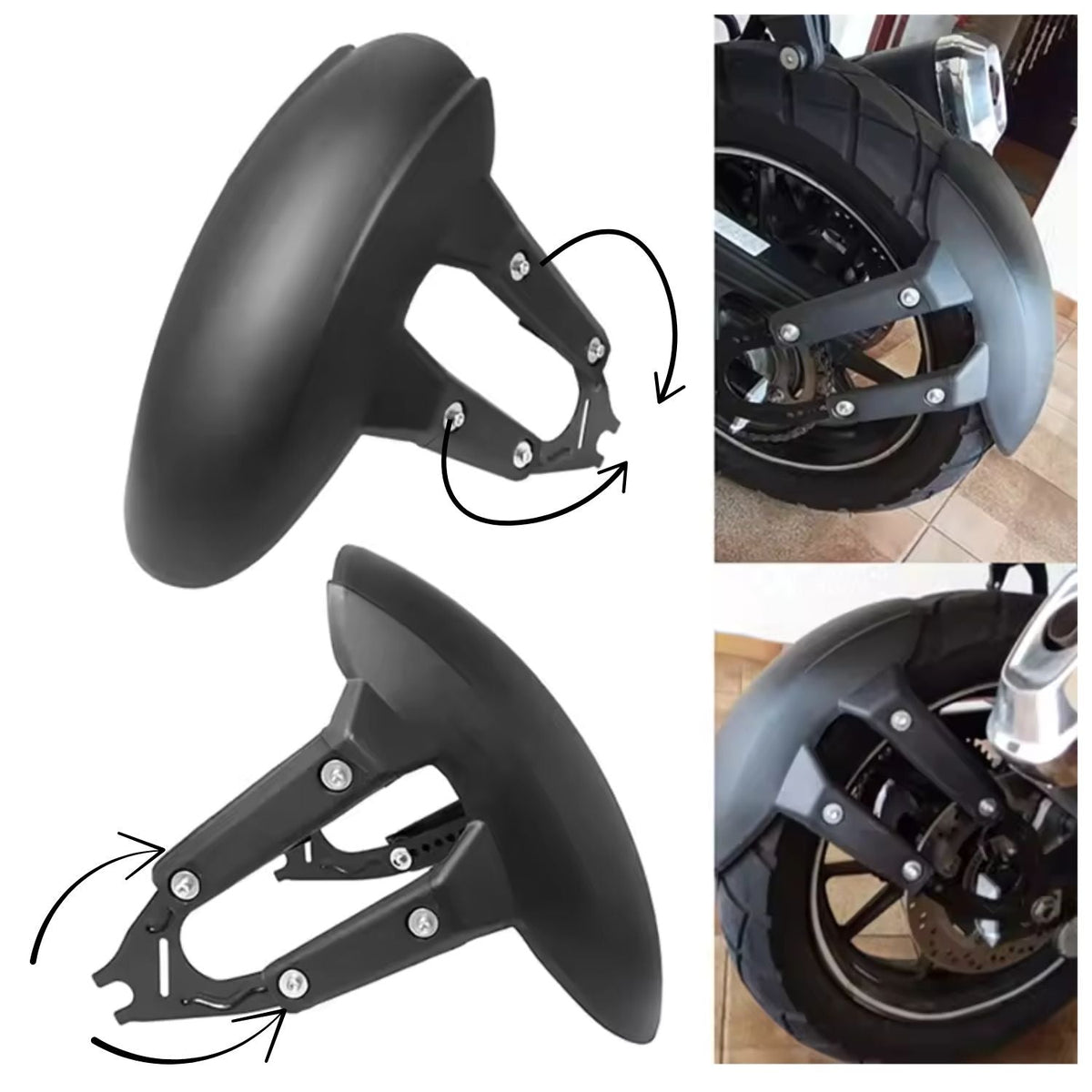 Kit de soportes ajustables para salpicadera de moto o scooter - foto 3