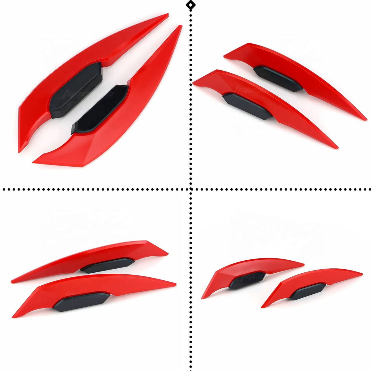 Alerón aerodinámico adhesivo para moto o casco, universal en 4 colores - foto 2