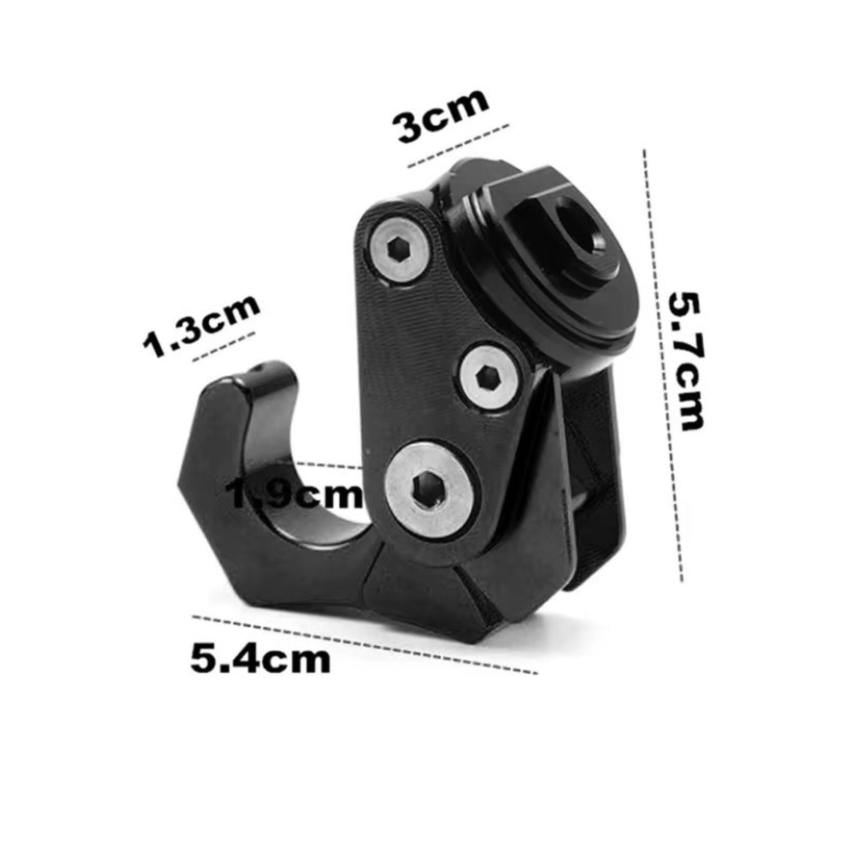 Gancho porta casco de aluminio CNC para moto, scooter y bicicleta - foto 2