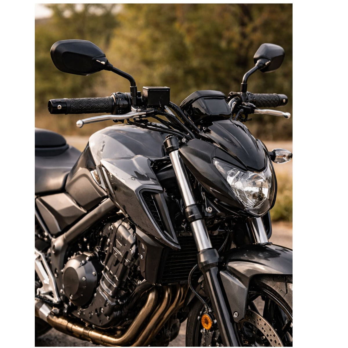 Puños universales para moto de aluminio CNC con textura de diamante - foto 4