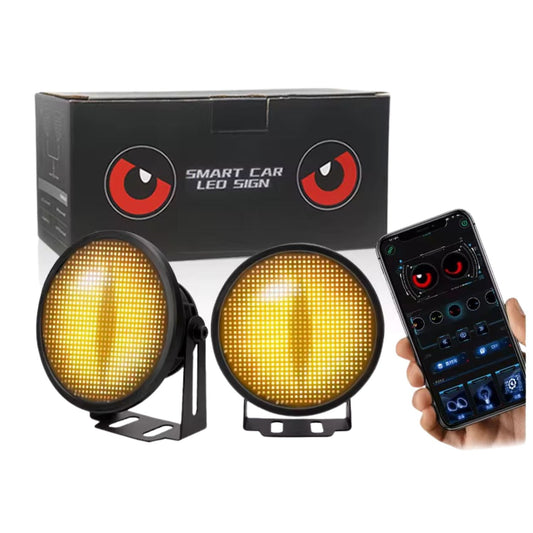 Pantalla LED programable para auto con control por Bluetooth desde el celular