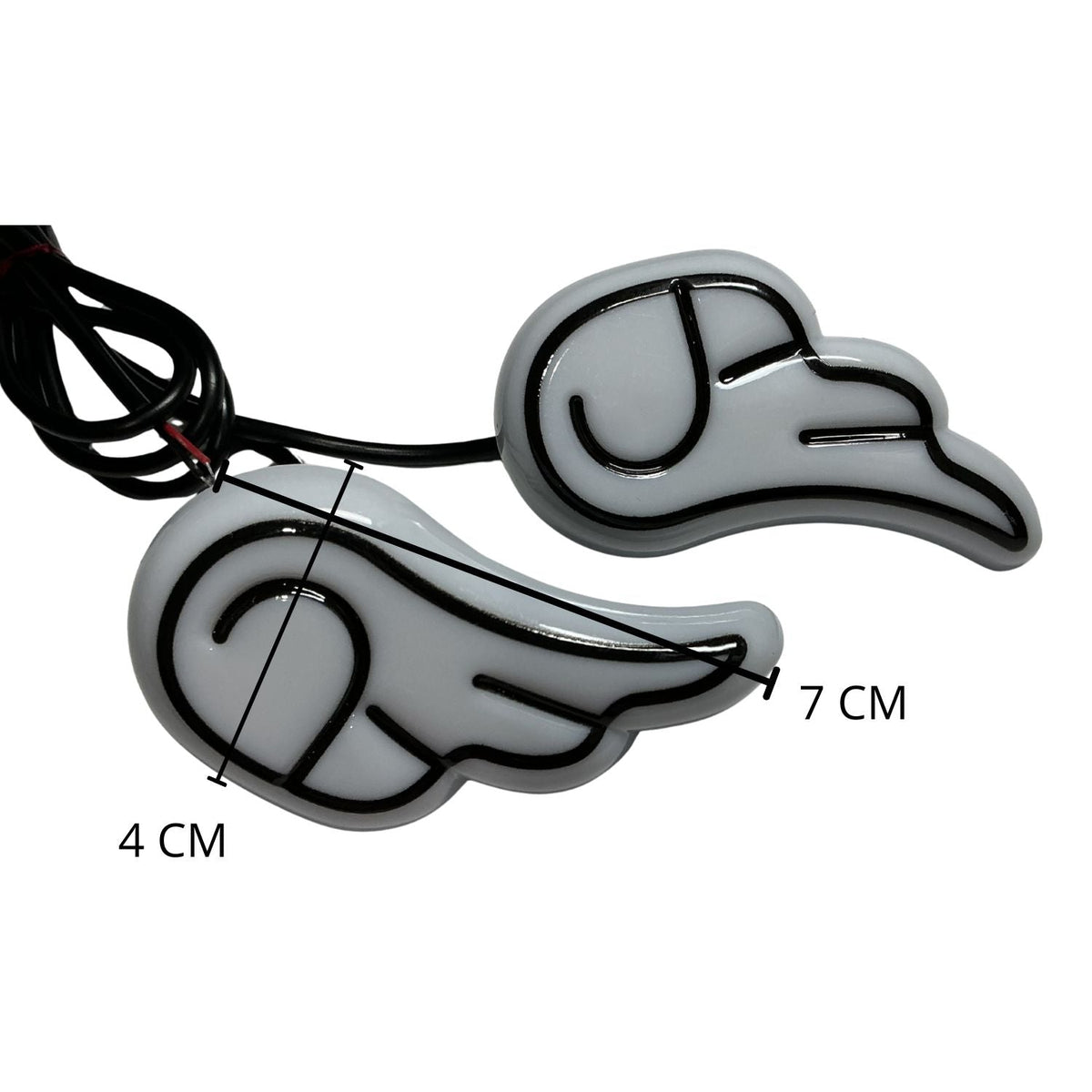 Luces LED tipo alas para moto, 12 V, impermeables, par - foto 4
