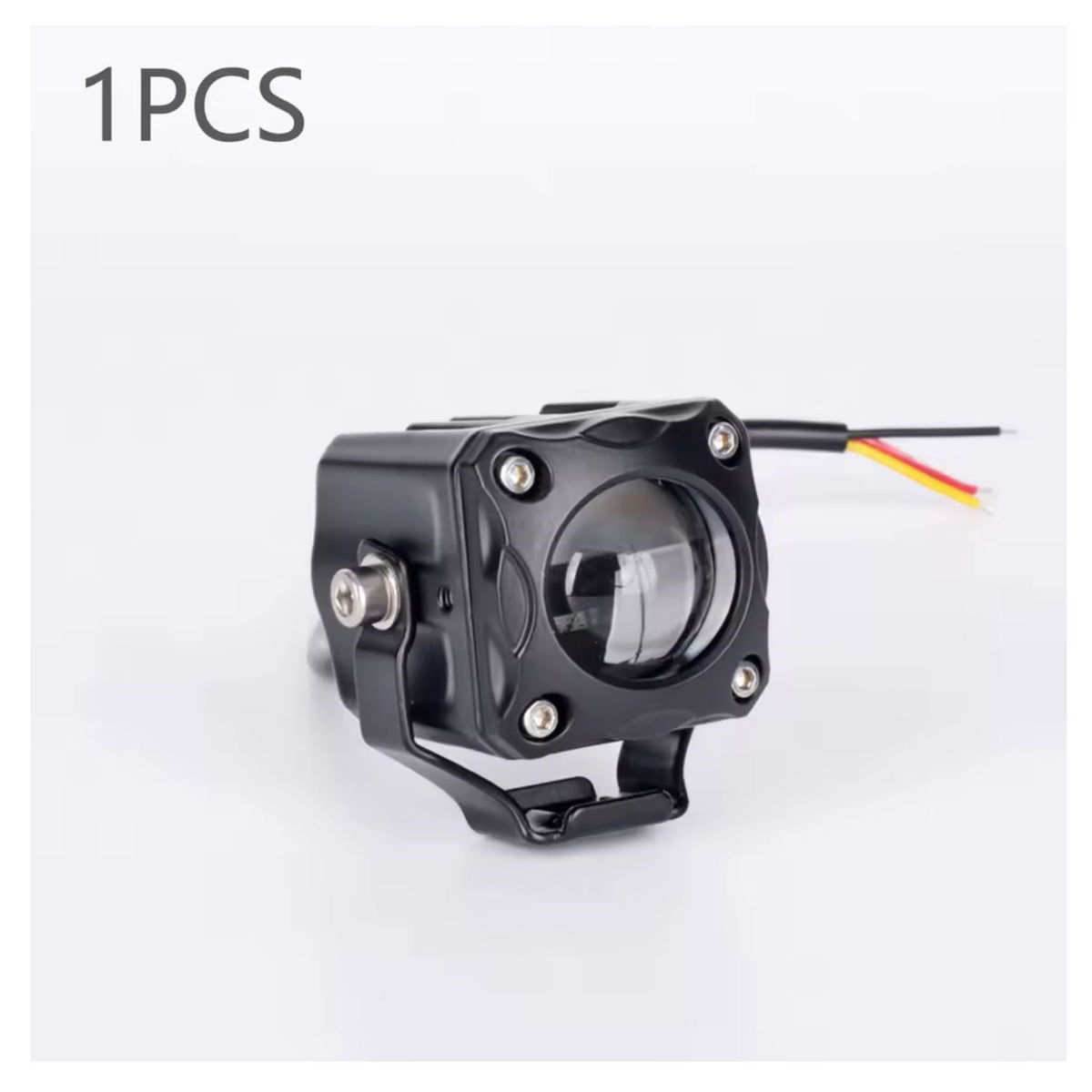 Faro LED proyector universal para moto, luz amarilla y blanca, 12 V - foto 4