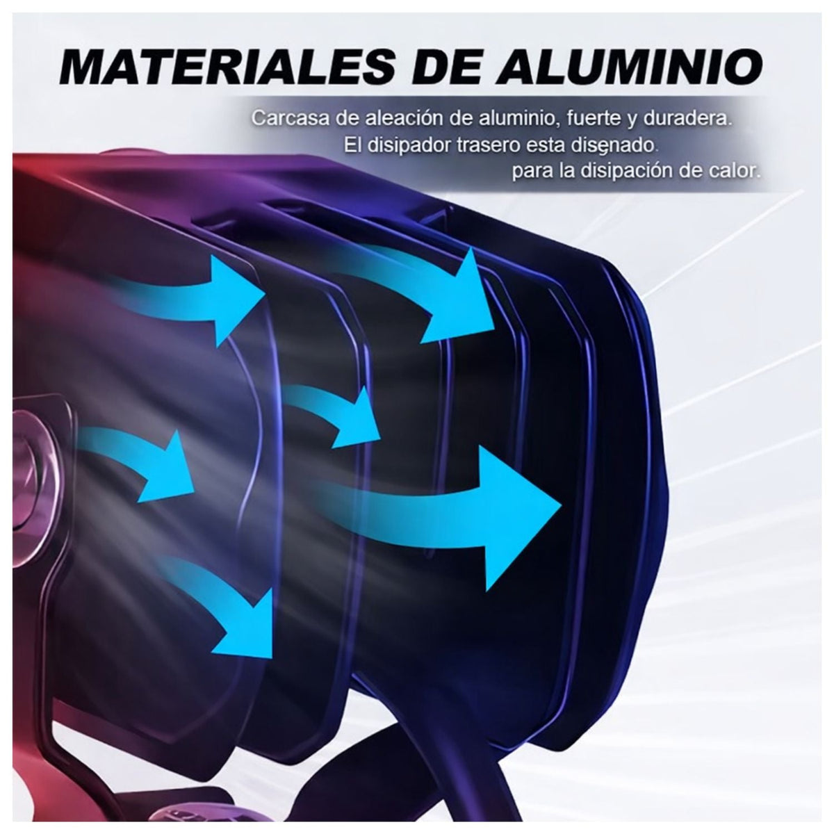 Faro LED proyector universal para moto, luz amarilla y blanca, 12 V - foto 3