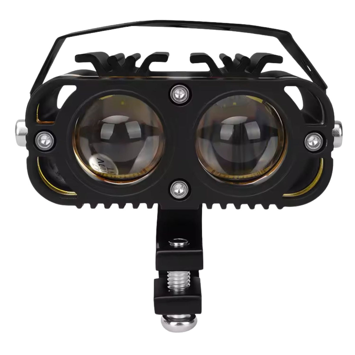 Faro LED auxiliar de 4 lentes bicolor para moto y off road, IP67, 12 V