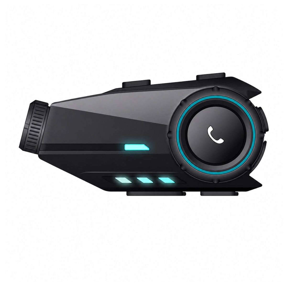 Intercom Bluetooth 5.4 para casco con cámara frontal y luz RGB