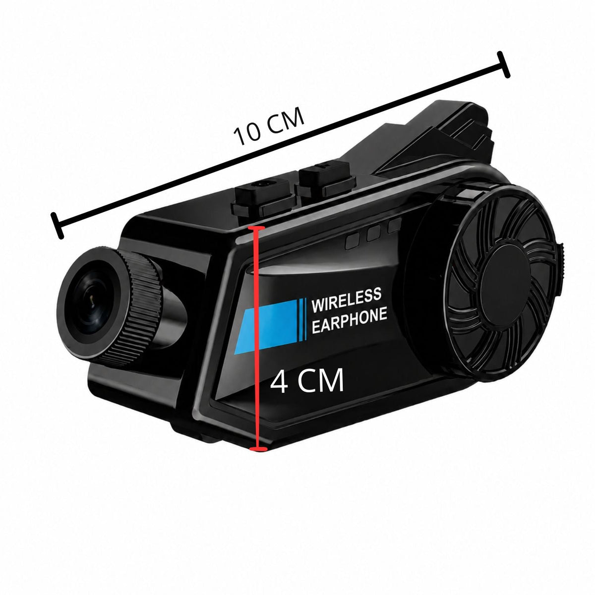 Intercomunicador Bluetooth para casco con cámara 1080P - foto 3