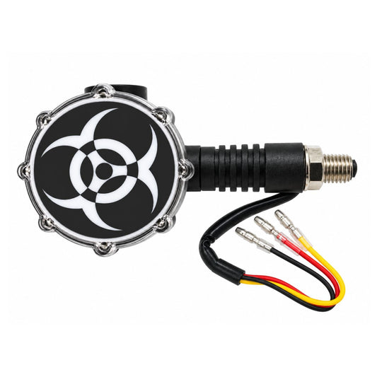 Luces intermitentes LED para moto, ámbar y multicolor con efecto giratorio