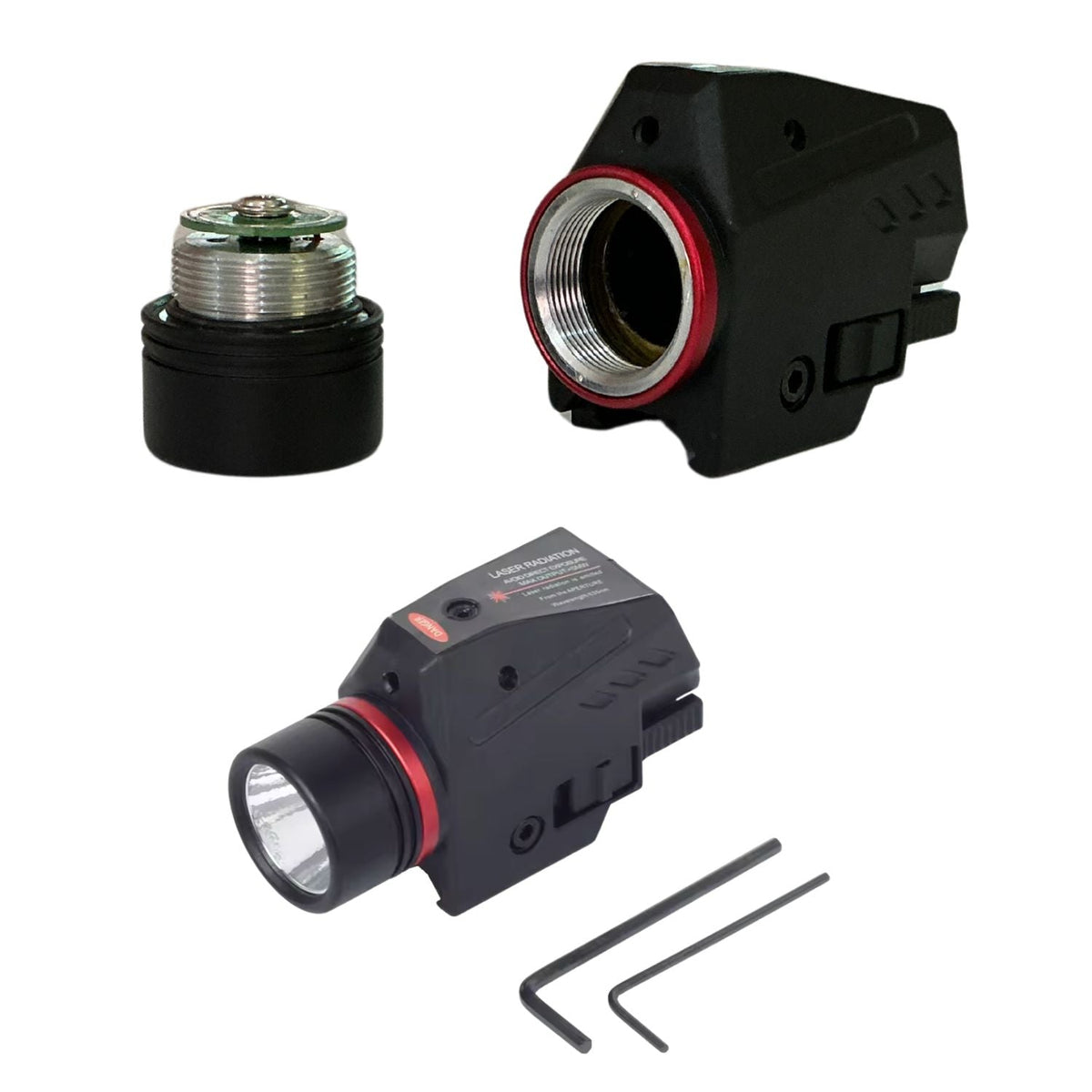 Linterna LED táctica con mira láser para arma MTX12 - foto 4