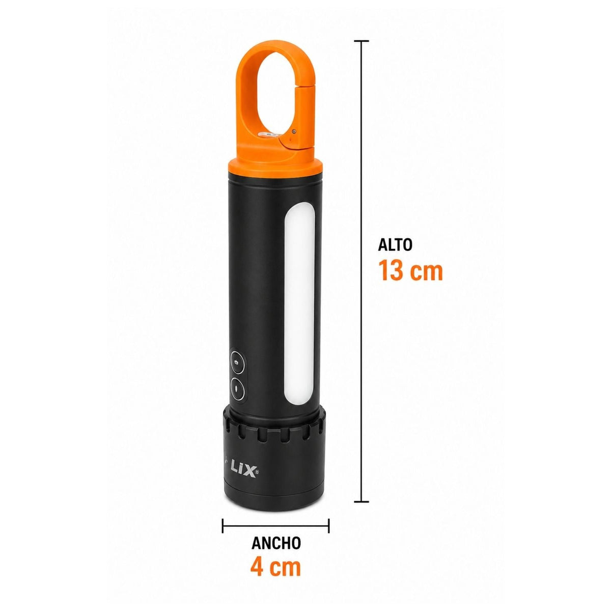 Lámpara de mano recargable de 750 lúmenes con zoom, gancho y 9 modos - foto 2