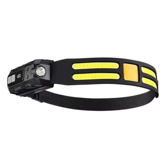 Lámpara frontal LED y COB 230° con sensor Wave y pantalla de batería