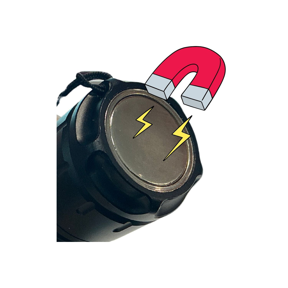 Linterna de 9 modos con COB lateral y luz blanca, roja y amarilla USB-C MTYX22 - foto 4