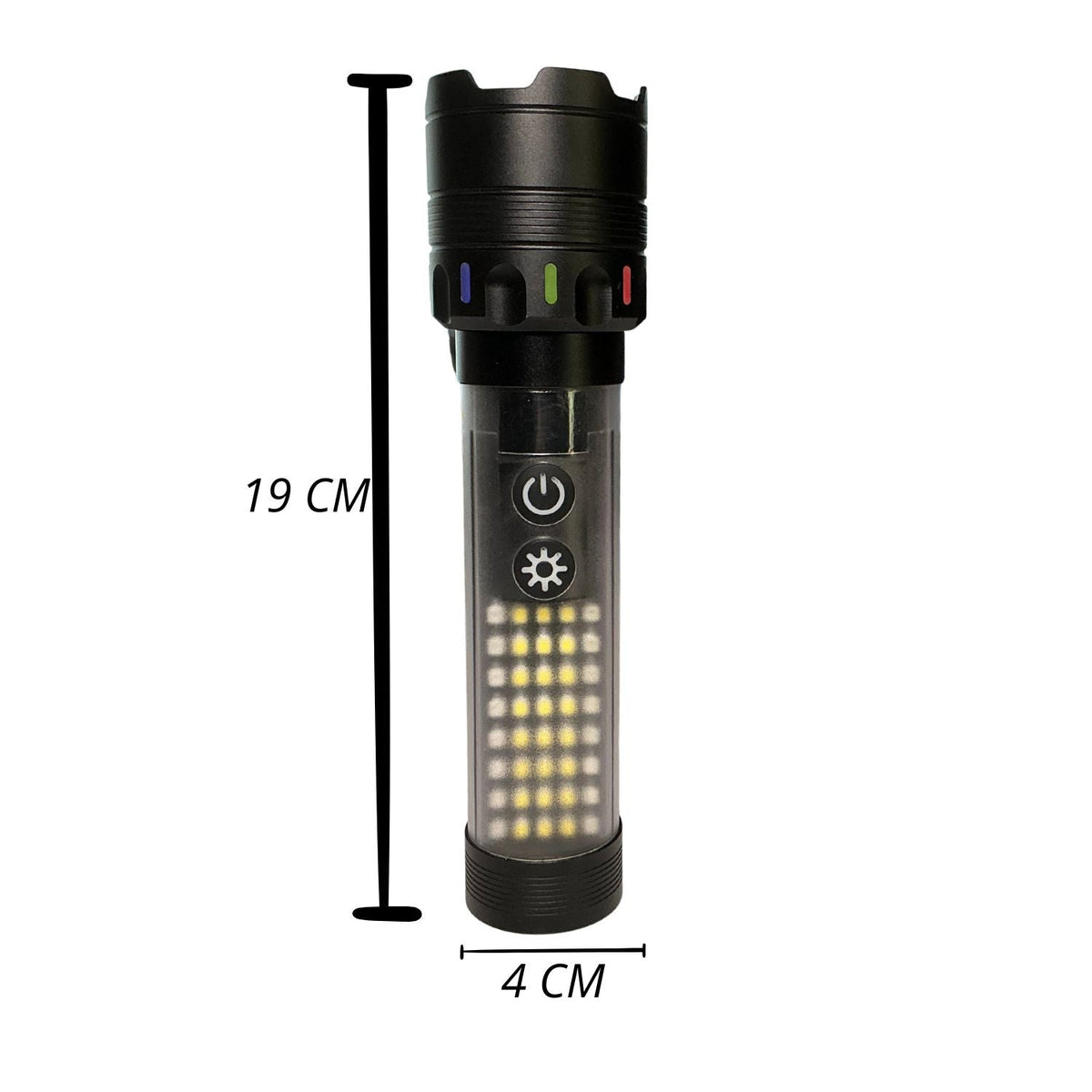 Lámpara LED con luz COB, efecto patrulla y correa para la muñeca - foto 5