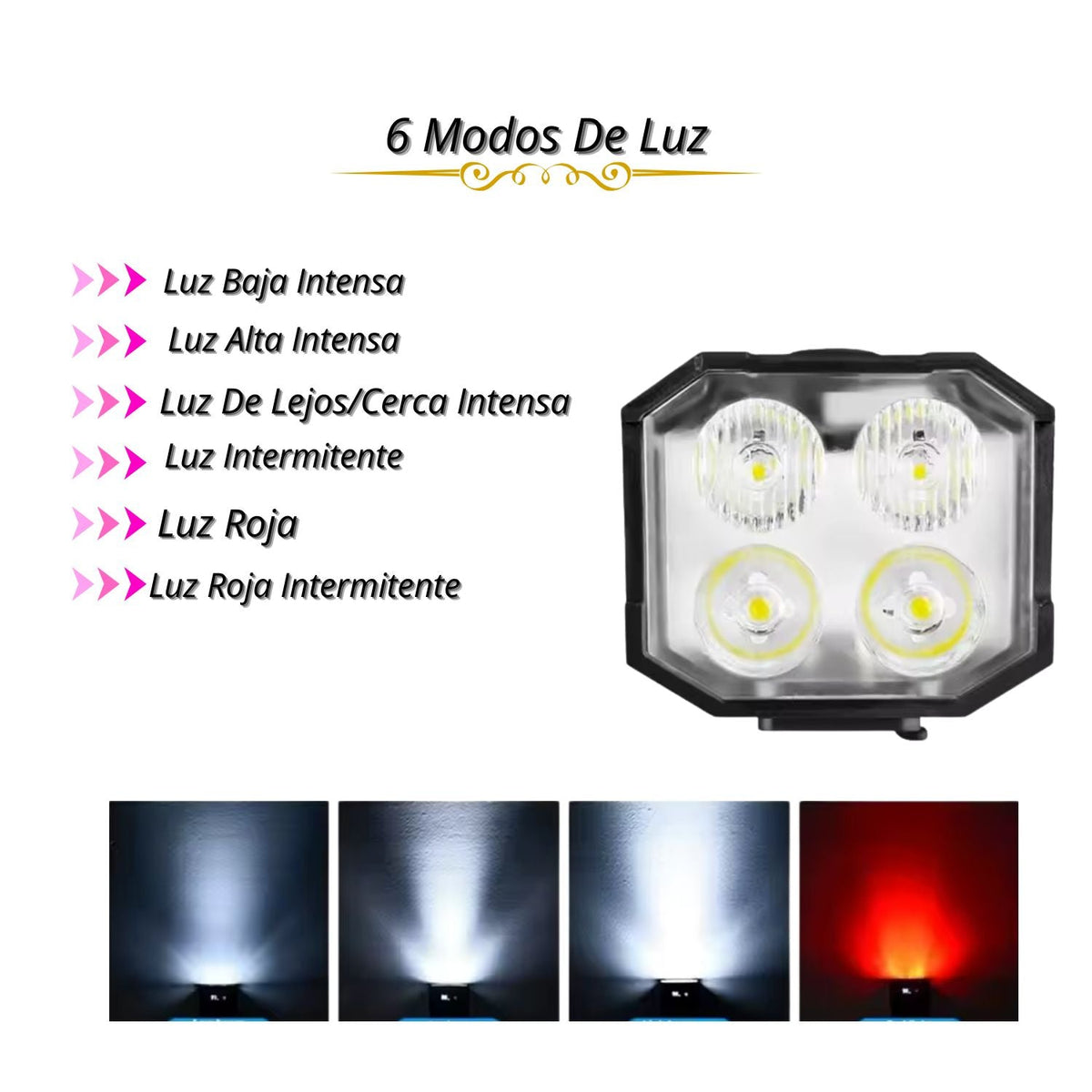 Luz delantera solar para bicicleta con bocina de 120 dB y sensor automático - foto 2