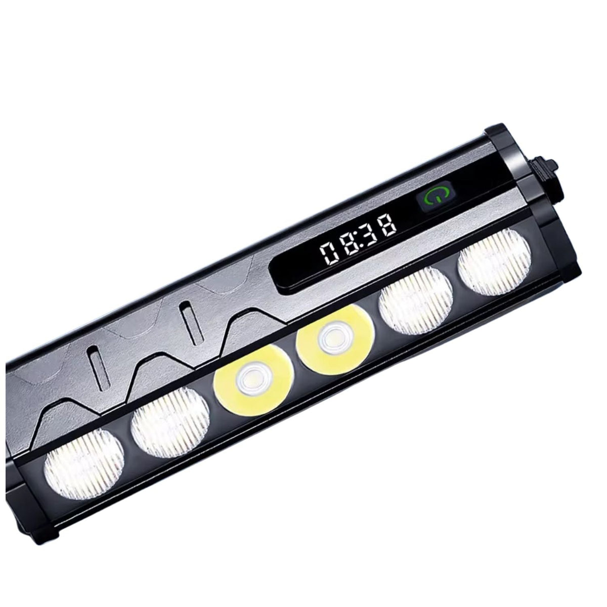 Lámpara de barra de 6 LEDs para bici y moto con modo SOS y carga USB-C