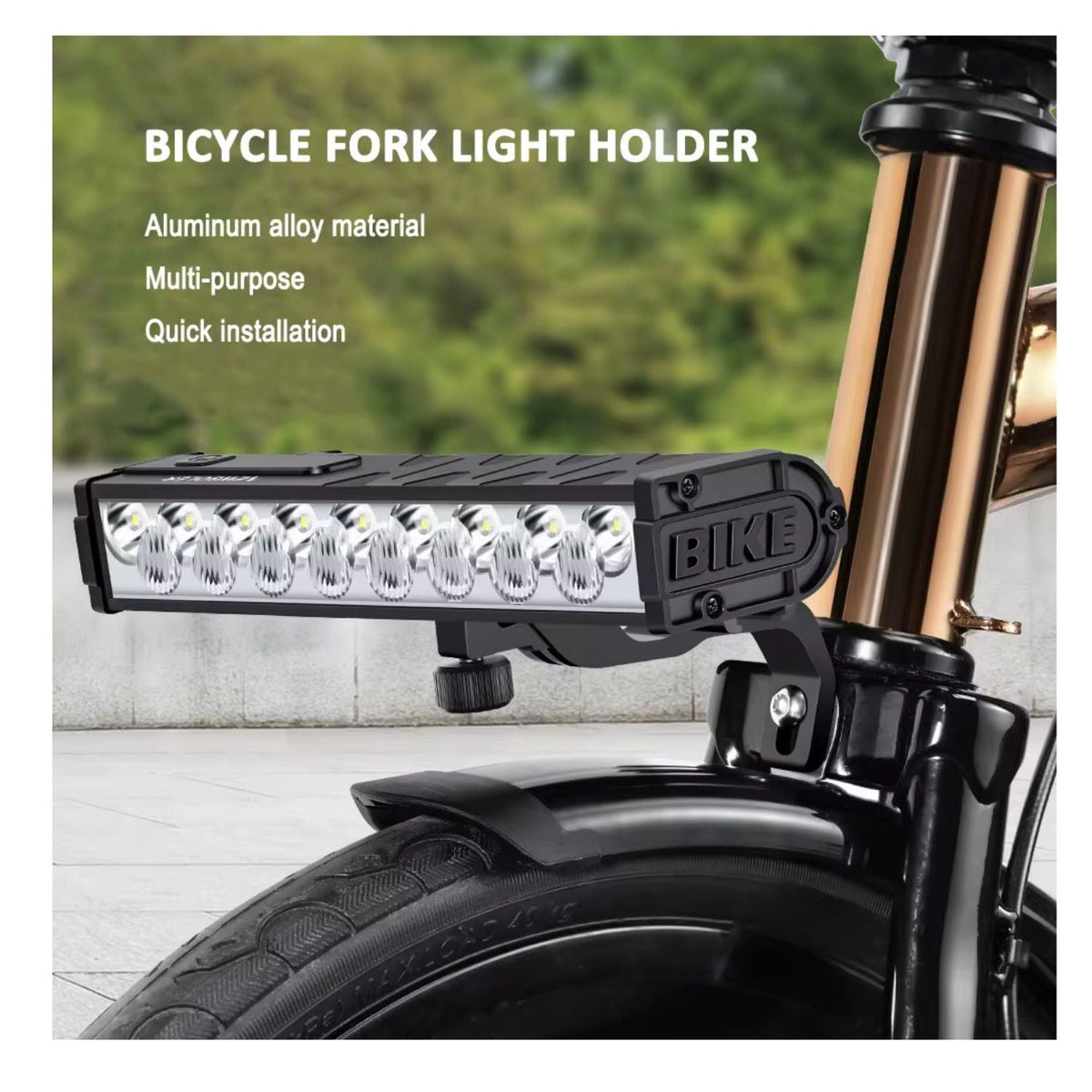 Luz de bici de 17 LEDs y 10000 lúmenes, recargable, con 4 modos - foto 5