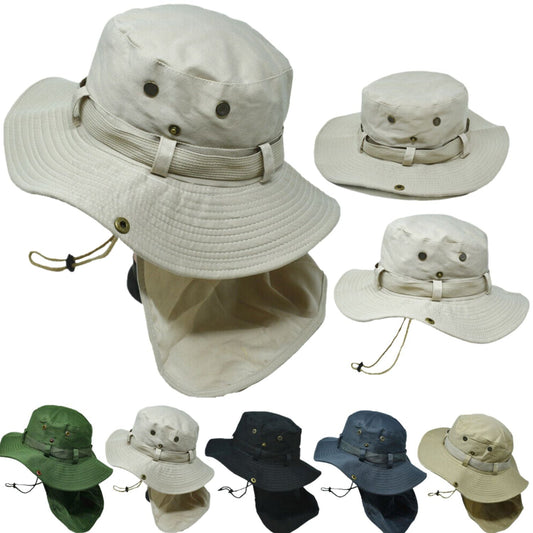 Sombrero tipo pescador con cubre nuca MZ010
