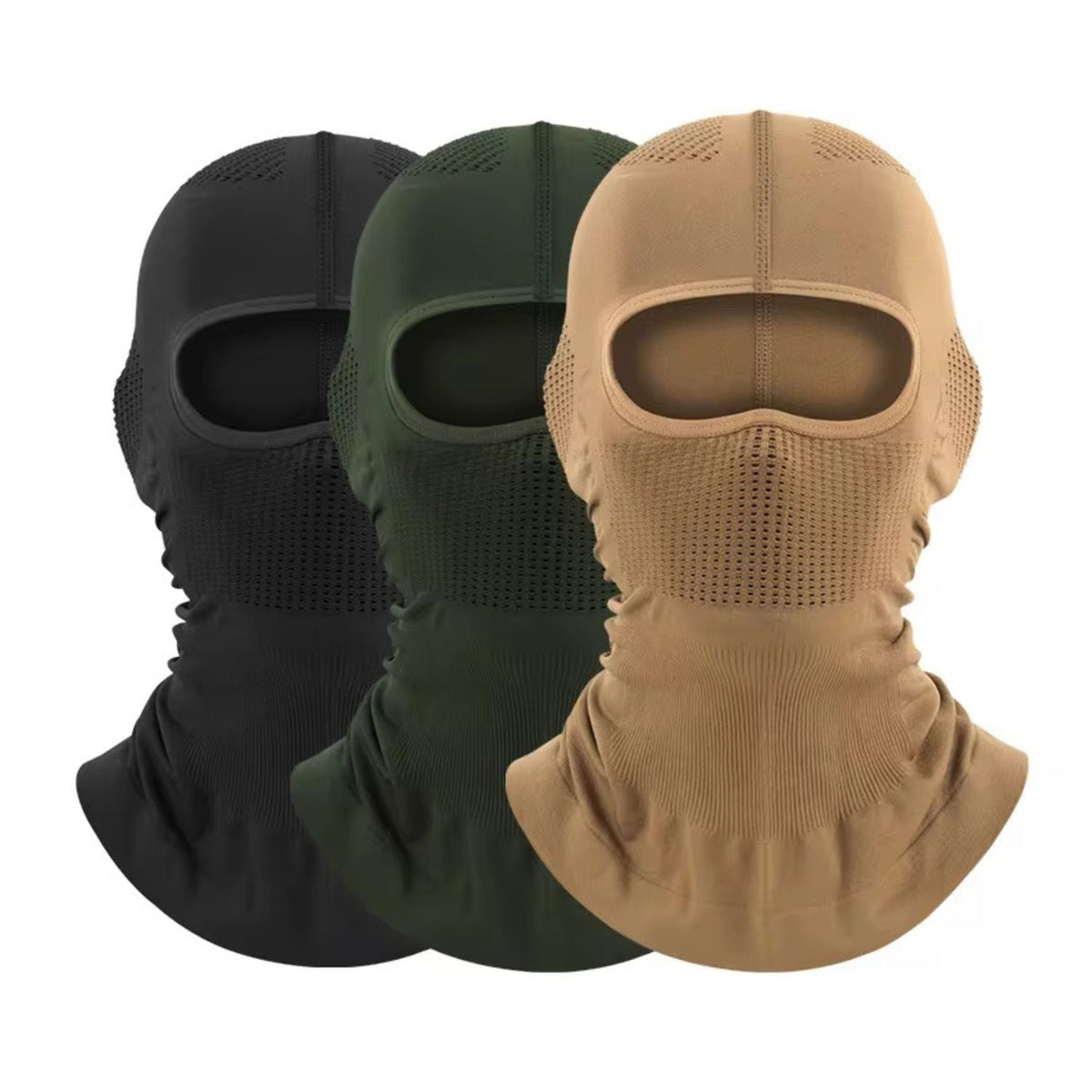 Pasamontañas tipo balaclava de licra elástica para moto, ciclismo y outdoor