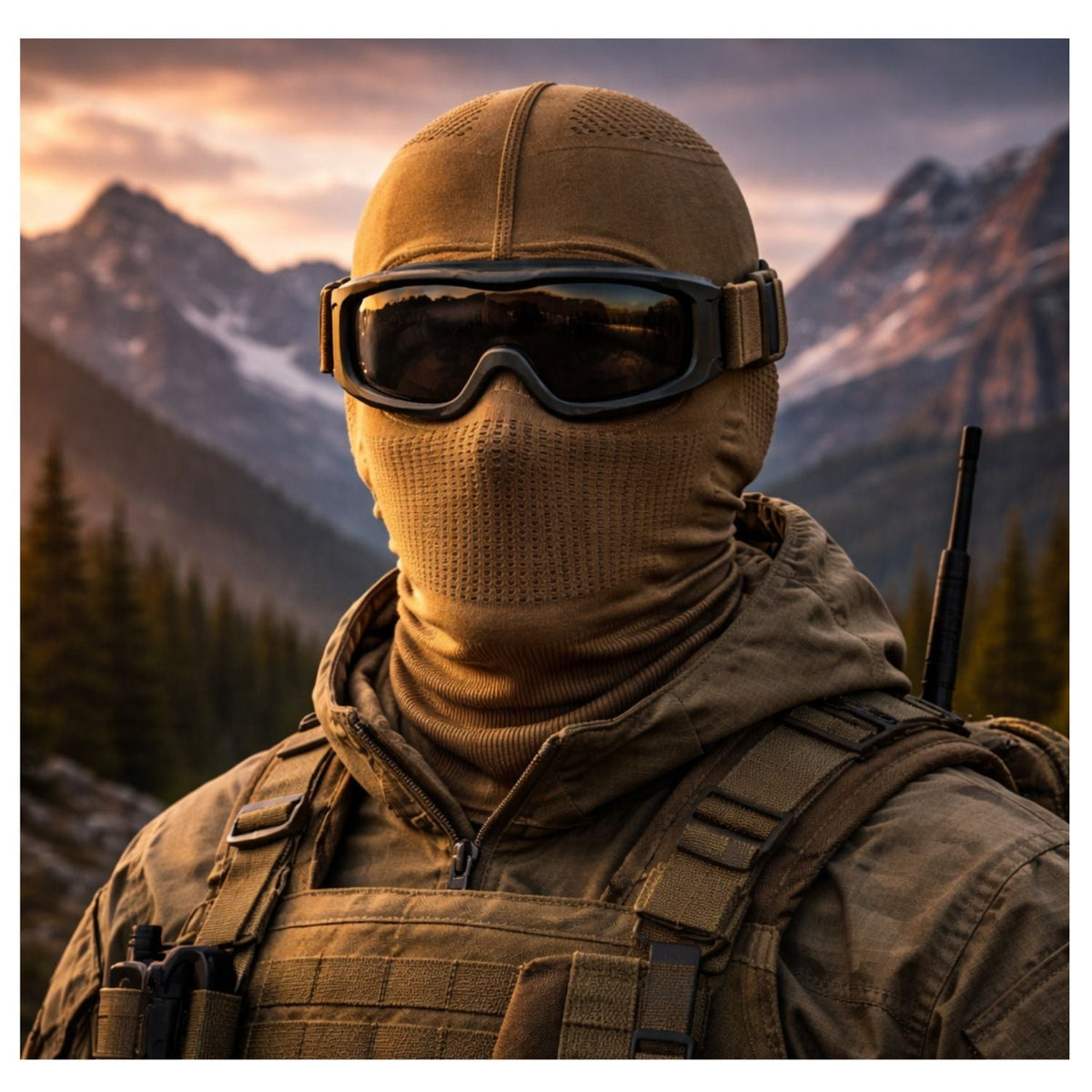 Pasamontañas tipo balaclava de licra elástica para moto, ciclismo y outdoor - foto 7