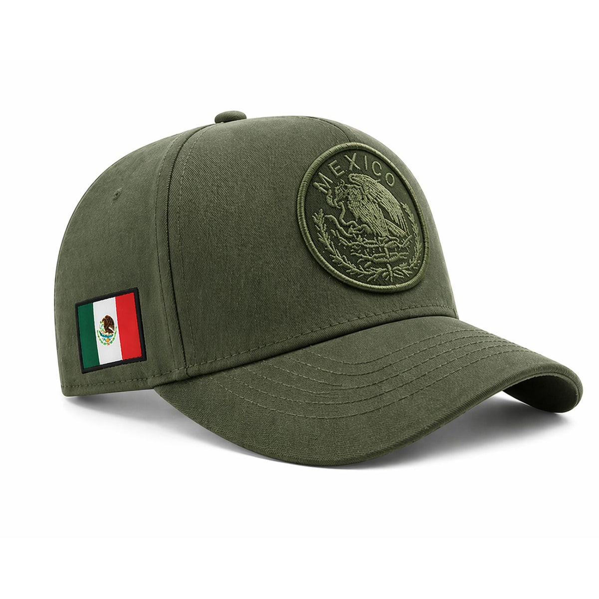 Gorra lisa edición México con escudo en relieve y bandera bordada - foto 4
