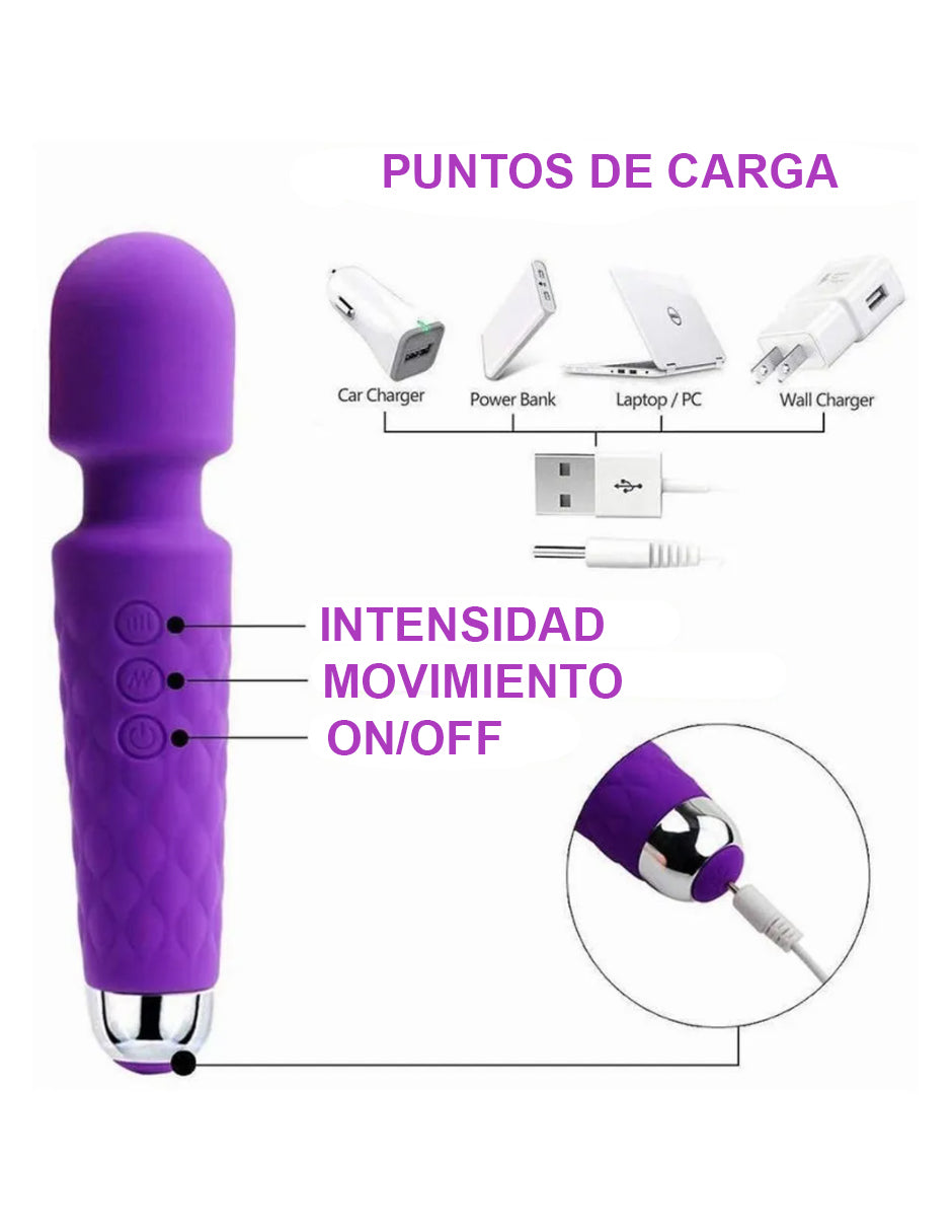 Masajeador Recargable Petukita Box De Vibrador De Modo 20 Punto