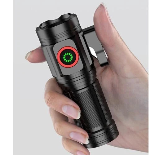Mini linterna USB con corta soga, imán y rompe vidrios - foto 10