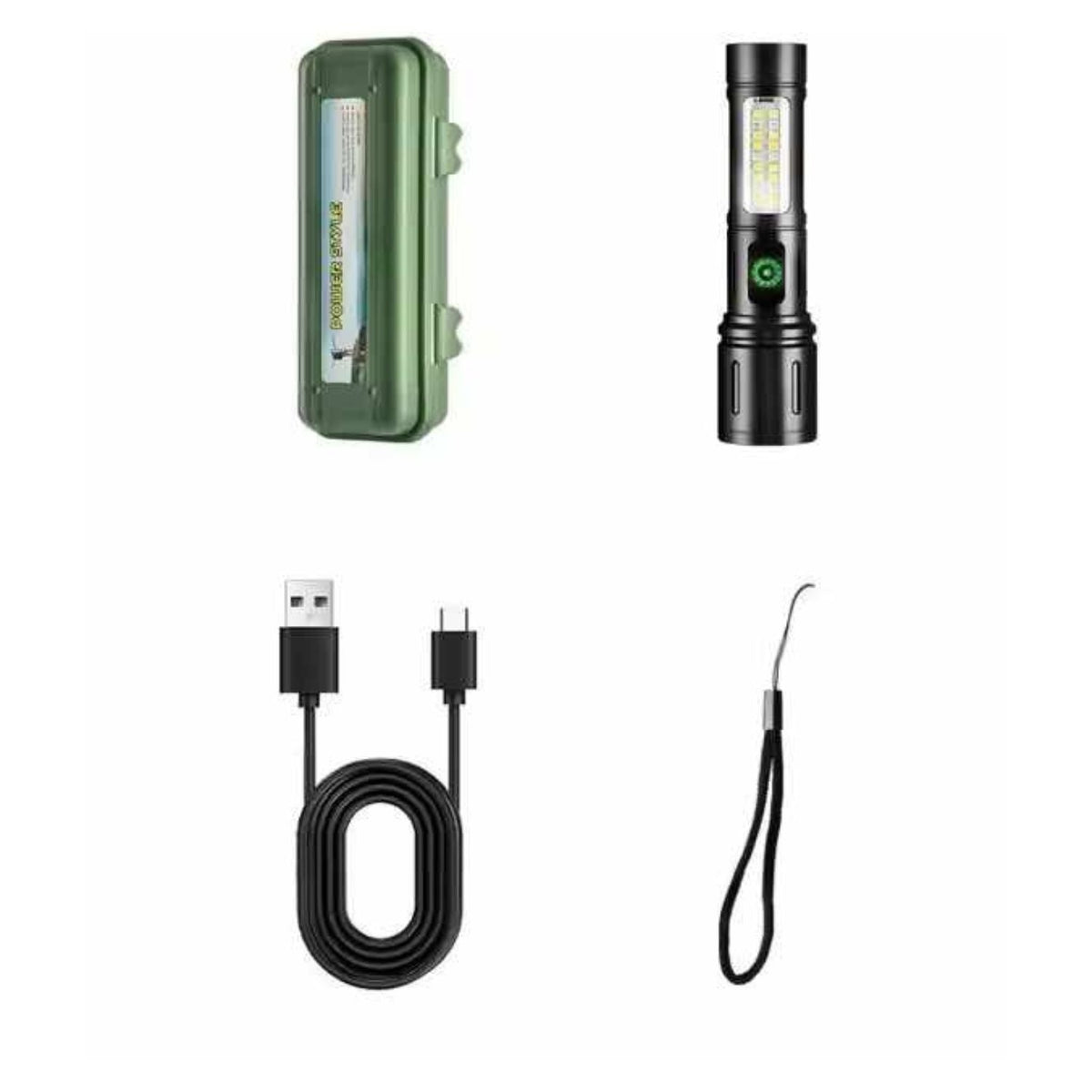 Mini lámpara LED recargable USB de 5 modos con zoom y caja NGSD134 - foto 2