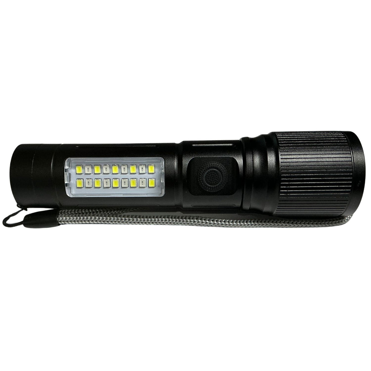 Lámpara frontal de 6 modos con LED y COB, luz roja y zoom USB-C NGSD136