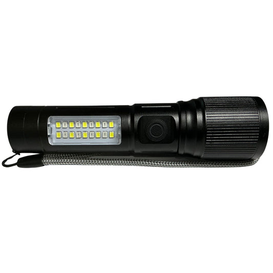 Lámpara frontal de 6 modos con LED y COB, luz roja y zoom USB-C NGSD136