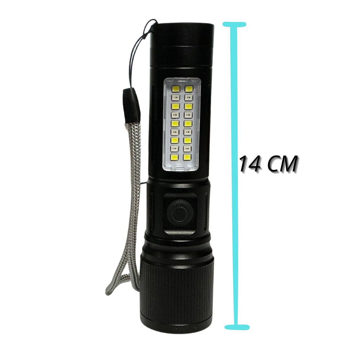 Lámpara frontal de 6 modos con LED y COB, luz roja y zoom USB-C NGSD136 - foto 3