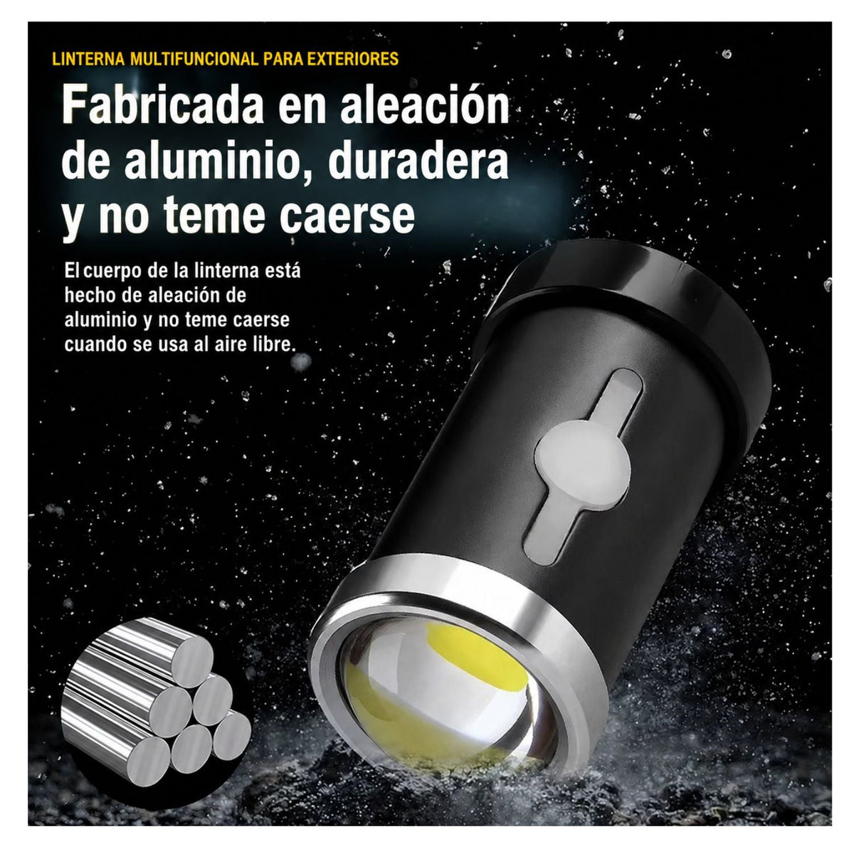 Mini lámpara LED magnética de 5.5 cm recargable por USB-C (NGSD170) - foto 3