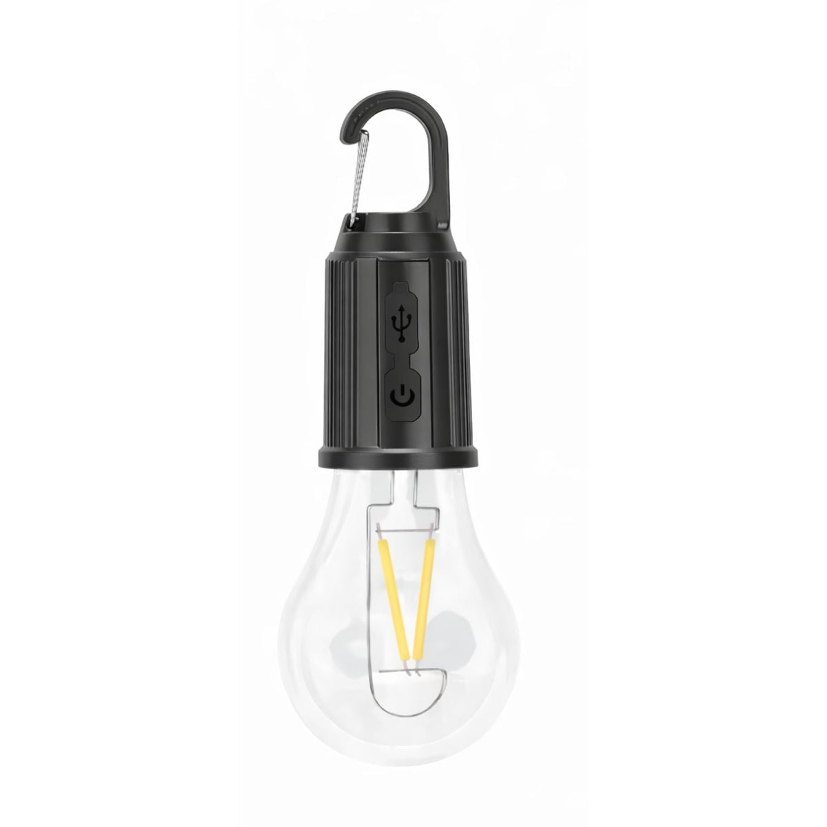 Foco LED de campamento recargable con gancho, luz cálida 2700K