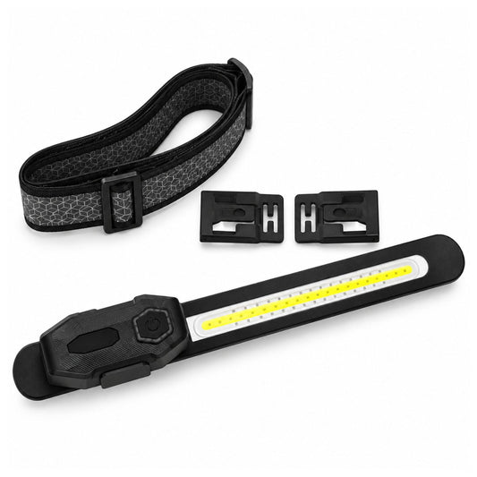 Lámpara LED recargable 2 en 1 para cabeza o muñeca con 8 modos de luz
